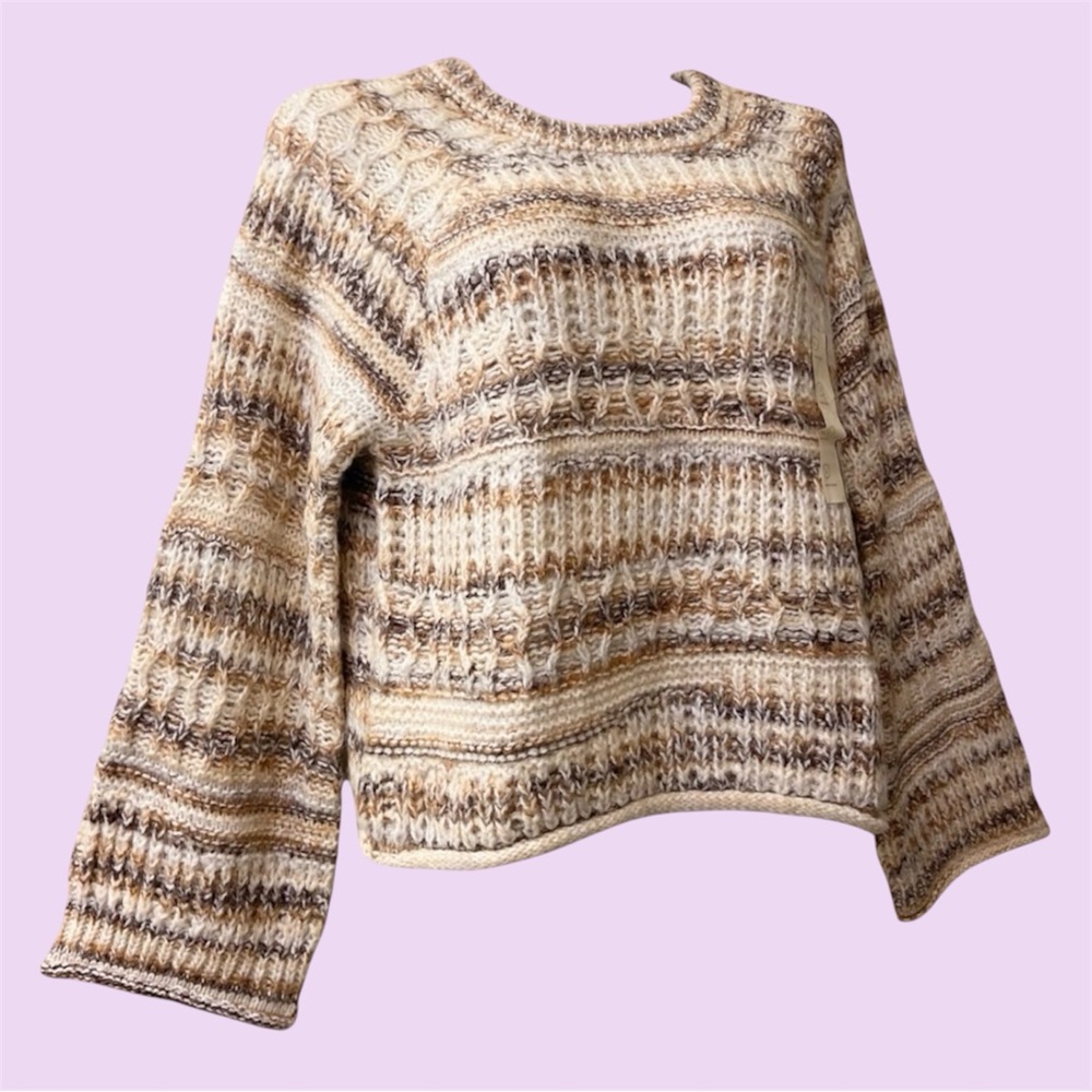 Chunky knit brown sweater